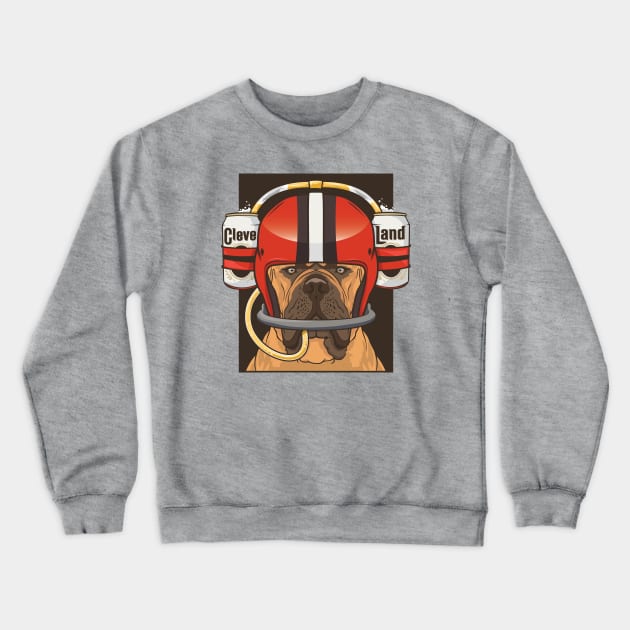 Cleveland Browns Beer Dog Shirt Crewneck Sweatshirt by stayfrostybro